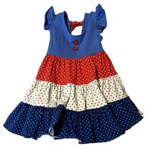Eleanor Rose Britney Dress Patriotic Girls Size 3 4 Excellent Very gently used c